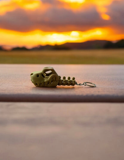 Skeleton T-Rex Keychain