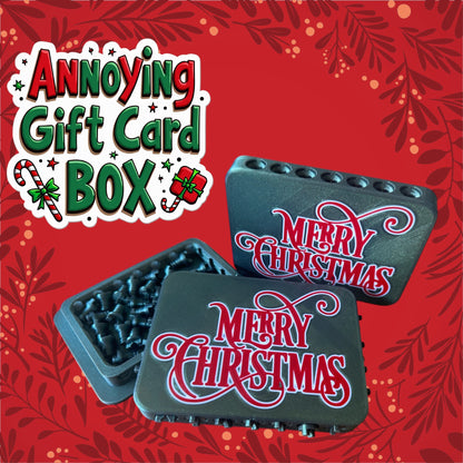 Merry Christmas Annoying Gift Card Box