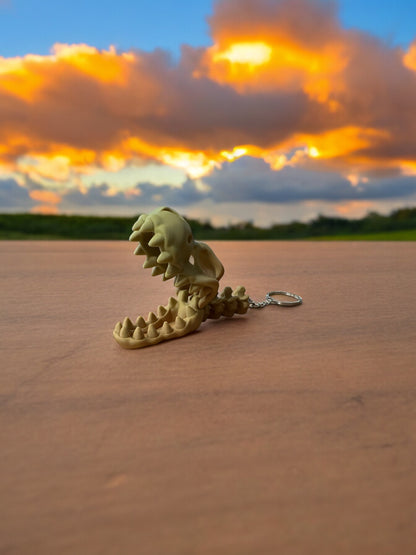 Skeleton T-Rex Keychain